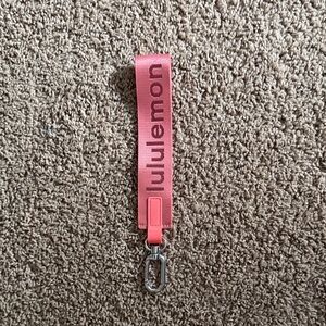 Lululemon Pink Keychain